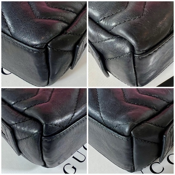 Gucci Calfskin Matelasse GG Marmont Cosmetic Case - Picture 6 of 9